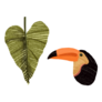 Embroidered Tropics: Toucan Sticker
