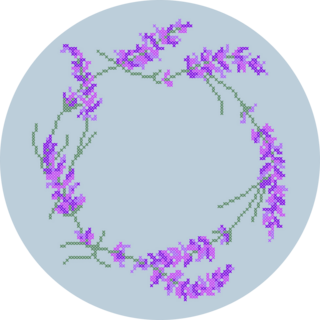 Embroidery Lavender Sticker