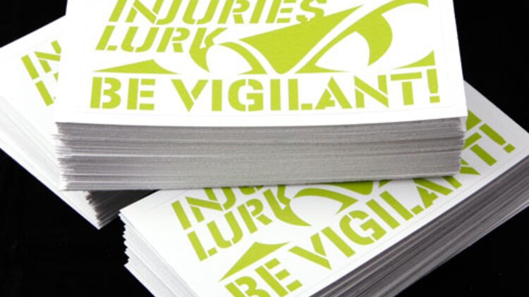 EMCOR Be Vigilant Custom Rectangle Stickers