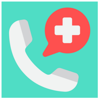 Emergency Health Call Sticker