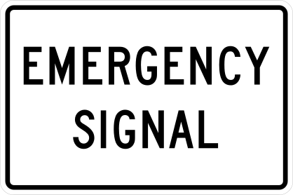 Emergency Signal Sticker