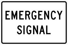 Emergency Signal Sticker