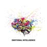 Emotional Intellect Bright Brain Sticker