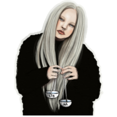 Emotional Libra Zodiac Character Sticker