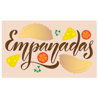 Empanadas Text In Spanish Style Sticker