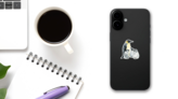 Emperor Penguins With Children Isolated Huddled Sticker on a Phone (New) example