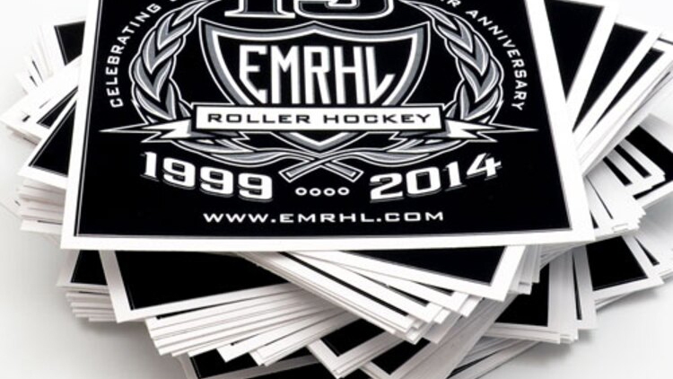 EMRHL Roller Hockey Custom Rectangle Stickers
