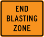 End Blasting Zone Sticker