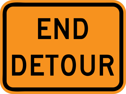 End Detour Sticker