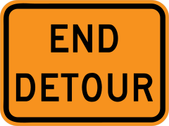 End Detour Sticker