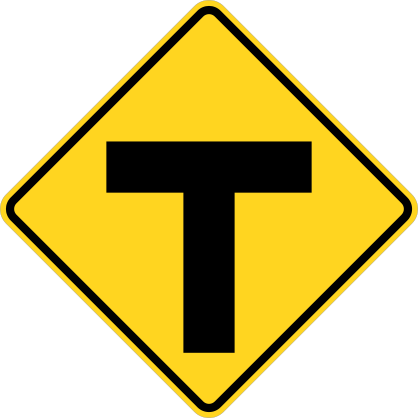 End Of Street Right Or Left Sticker