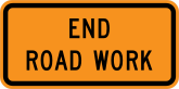 End Road Work Sticker