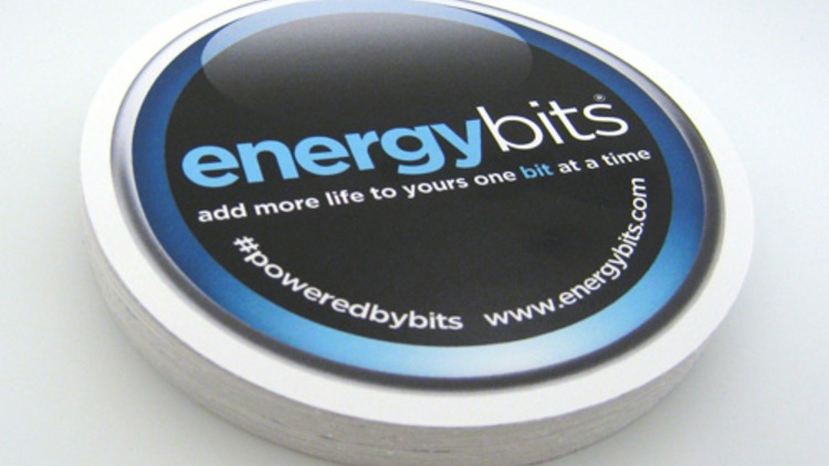 Energy Bits Custom Circle Stickers