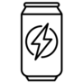Energy Drink Lightning Sticker