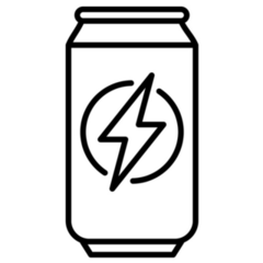 Energy Drink Lightning Sticker