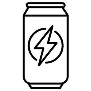 Energy Drink Lightning Sticker