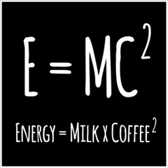 Energy = Milk and Coffee Sticker