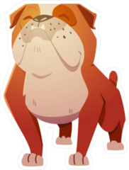English Bulldog Dog Sticker