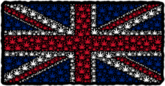 English Cannabis Flag Sticker