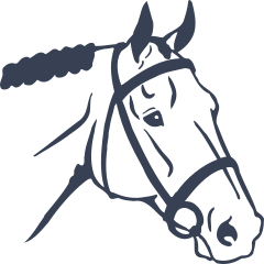 English Horse Head Sticker