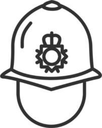 English Police Helmet Sticker
