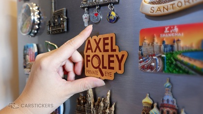 Engraved Wood Magnets Application