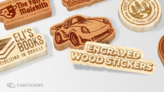 Engraved Wood Stickers