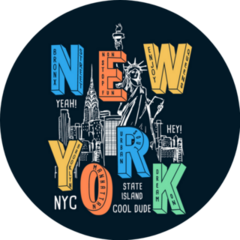 Enjoy New York Theme Sticker