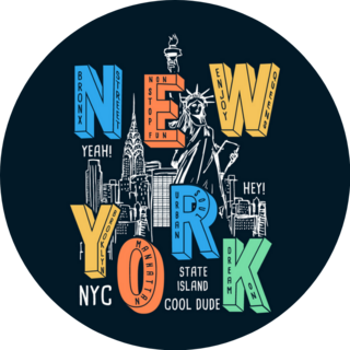 Enjoy New York Theme Sticker