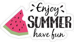 Enjoy Summer Have Fun Sticker