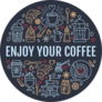 Enjoy Your Coffee Sticker