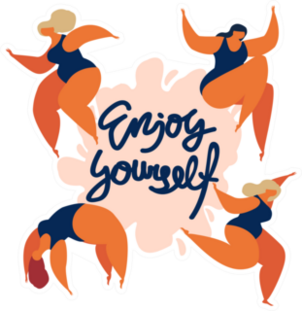 Enjoy Yourself Gymnastics Sticker
