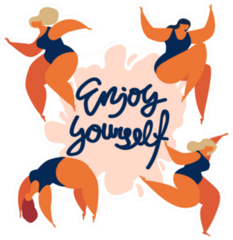 Enjoy Yourself Gymnastics Sticker