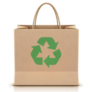 Environmentally Friendly Paper Shopping Bag Sticker