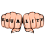 Equality Hand Tattoo Feminism Sticker