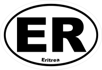 Eritrea Er Oval Sticker