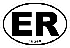 Eritrea Er Oval Sticker
