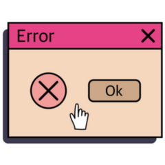 Error Ok Internet 90s Sticker