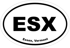 Essex, Vermont Oval Stickers