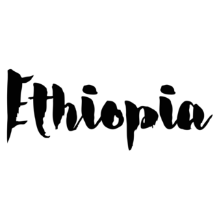 Ethiopia Calligraphy Sticker