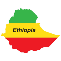 Ethiopia Country Map Sticker