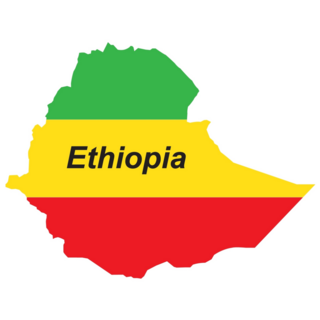 Ethiopia Country Map Sticker