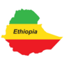 Ethiopia Country Map Sticker