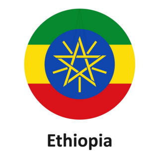 Ethiopia Flag Logo Sticker