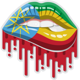 Ethiopia Glossy Lips Sticker