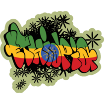 Ethiopia Graffiti Sticker