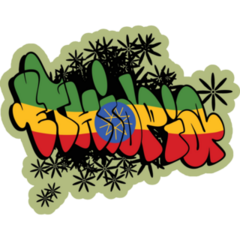 Ethiopia Graffiti Sticker
