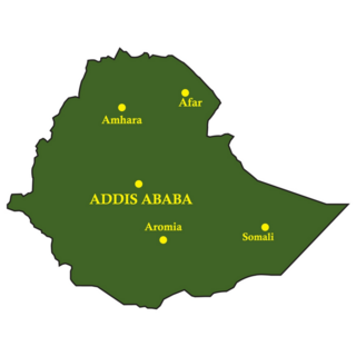 Ethiopia Green Map Sticker