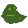 Ethiopia Green Map Sticker