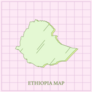 Ethiopia Grid Map Sticker